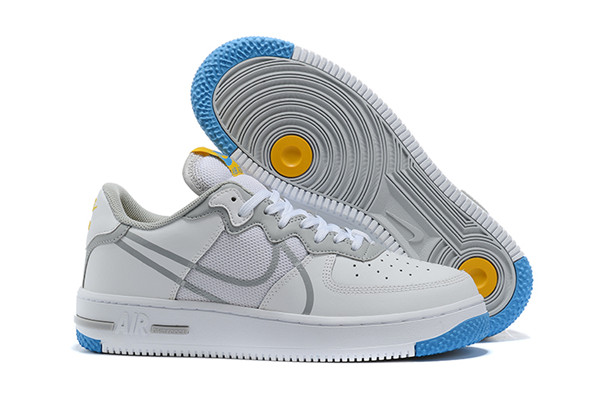 Women's Air Force 1 Low Top White/Gray Shoes 031